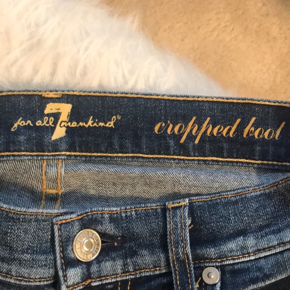 7 for all mankind “cropped boot” jeans - Picture 5 of 8